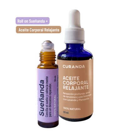 Dúo Noches Tranquilas – Aceite Corporal Relajante + Sueñanda Roll On