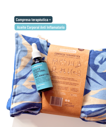 Dúo de Alivio y Bienestar – Compresa Grande + Aceite Corporal Antiinflamatorio
